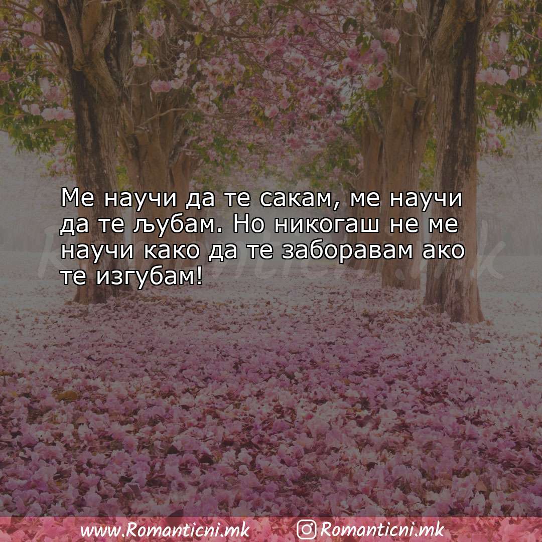 Rodendenski poraki: Ме научи да те сакам, ме научи да те љубам. Но никог