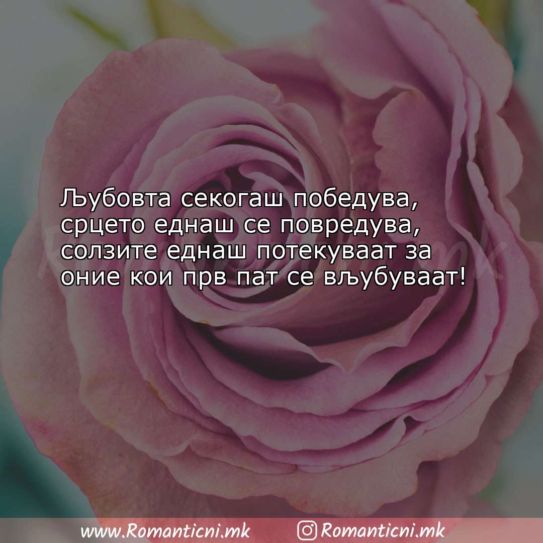 Ljubovni statusi: Љубовта секогаш победува, срцето еднаш се повредува, со