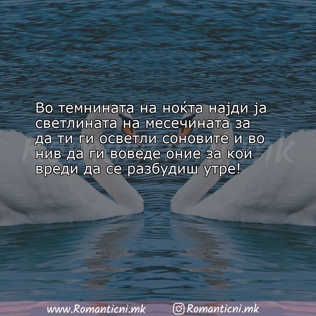 Љубовни смс пораки: Во темнината на ноќта најди ја светлината на месечината за да ти ги осве